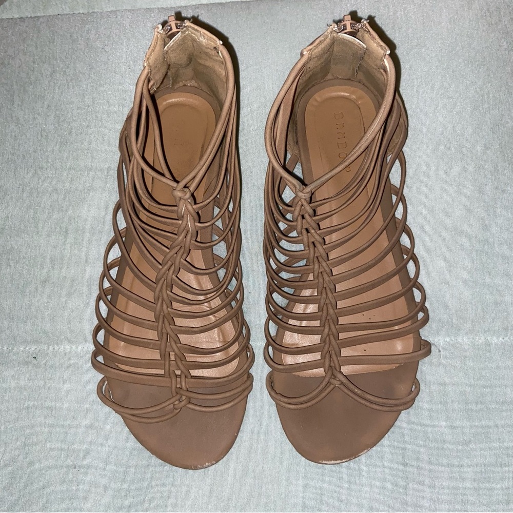 Bamboo Ankle Cage Gladiator Sandal